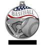 Hasty Awards 2.25" Americana Baseball  Medals