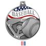 Hasty Awards 2.25" Americana Baseball  Medals