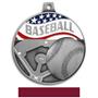Hasty Awards 2.25" Americana Baseball  Medals