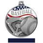 Hasty Awards 2.25" Americana Baseball  Medals