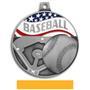 Hasty Awards 2.25" Americana Baseball  Medals