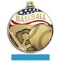 Hasty Awards 2.25" Americana Baseball  Medals