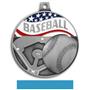 Hasty Awards 2.25" Americana Baseball  Medals
