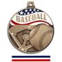 Hasty Awards 2.25" Americana Baseball  Medals