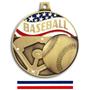 Hasty Awards 2.25" Americana Baseball  Medals