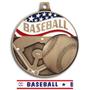 Hasty Awards 2.25" Americana Baseball  Medals
