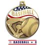Hasty Awards 2.25" Americana Baseball  Medals