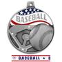 Hasty Awards 2.25" Americana Baseball  Medals