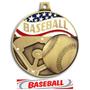 Hasty Awards 2.25" Americana Baseball  Medals