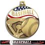 Hasty Awards 2.25" Americana Baseball  Medals