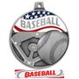 Hasty Awards 2.25" Americana Baseball  Medals