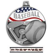 Hasty Awards 2.25" Americana Baseball Medals