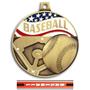 Hasty Awards 2.25" Americana Baseball  Medals