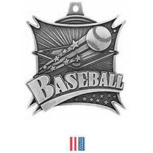 SILVER MEDAL/FLAG RIBBON