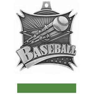 SILVER MEDAL/GREEN RIBBON