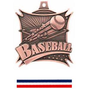 BRONZE MEDAL/RED WHITE & BLUE RIBBON