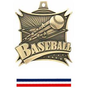 GOLD MEDAL/RED WHITE & BLUE RIBBON