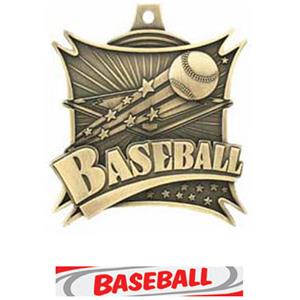 GOLD MEDAL/DELUXE BASEBALL RIBBON