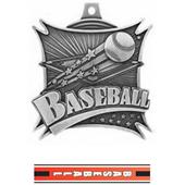 Hasty Awards 2.5" Xtreme Baseball Medals M-701