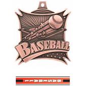 Hasty Awards 2.5" Xtreme Baseball Medals M-701