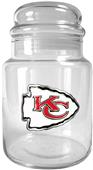 NFL Kansas City Chiefs Glass Candy Jar