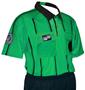 USSF Pro Soccer Referee Jerseys Green -Striped 