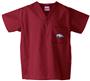 Univ of Arkansas Razorbacks Crimson Scrub Tops