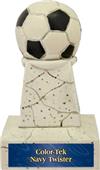 Hasty Awards 5" Soccer Stone Tower Trophy Hasty Awards 5" Soccer Stone Tower Trophy