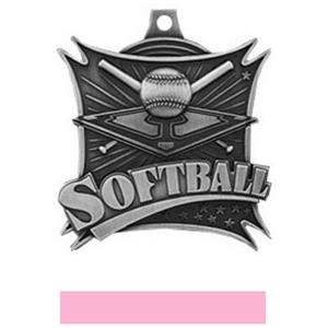 SILVER MEDAL/PINK RIBBON