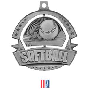 SILVER MEDAL/FLAG RIBBON