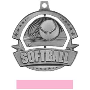 SILVER MEDAL/PINK RIBBON
