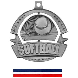 SILVER MEDAL/RED WHITE & BLUE RIBBON