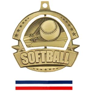 GOLD MEDAL/RED WHITE & BLUE RIBBON