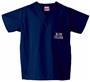 Blinn College Navy Classic Scrub Tops