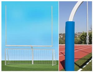WHITE GOAL/ROYAL BLUE PADDING