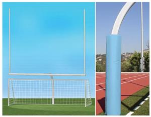 WHITE GOAL/LIGHT BLUE PADDING