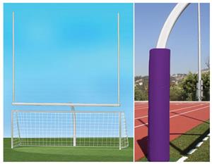 WHITE GOAL/PURPLE PADDING