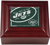 NFL New York Jets Mahogany Keepsake Box