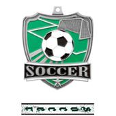 Hasty Awards 2.5" Soccer Shield Medals M-735S Hasty Awards 2.5" Soccer Shield Medals M-735S
