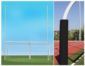 WHITE GOAL/BLACK PADDING