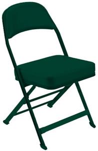 DARK GREEN FRAME AND VINYL CUSHION