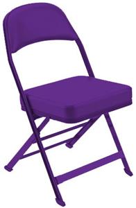 PURPLE FRAME AND VINYL CUSHION