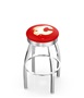Calgary Flames NHL Ribbed Ring Bar Stool