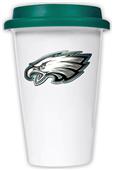 NFL Philadelphia Eagles Ceramic Cup with Green Lid