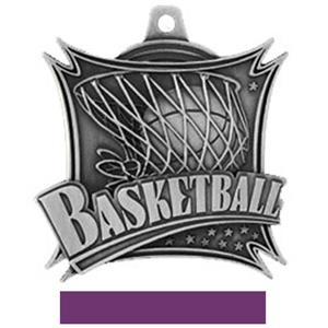 SILVER MEDAL/PURPLE RIBBON
