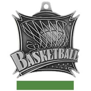 SILVER MEDAL/GREEN RIBBON