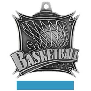 SILVER MEDAL/LT. BLUE RIBBON