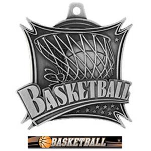 SILVER MEDAL/ULTIMATE BASKETBALL RIBBON
