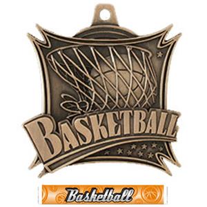 BRONZE MEDAL/GRAPHX BASKETBALL RIBBON