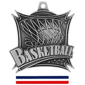 SILVER MEDAL/(RWB) RED WHITE & BLUE RIBBON